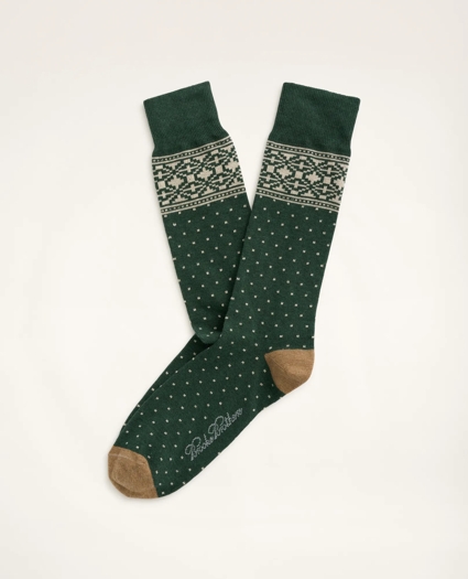 Fair Isle Crew Socks