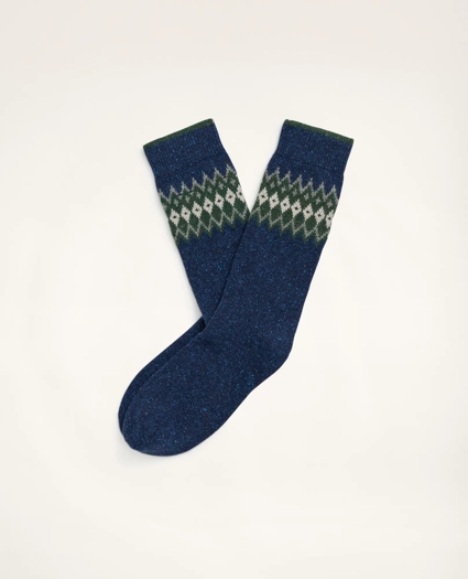 Fair Isle Crew Socks