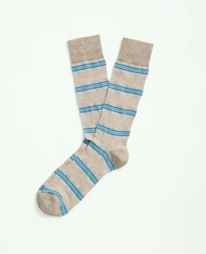 Oxford Tie Stripe Crew Socks