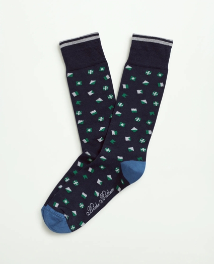 Flag Pattern Crew Socks