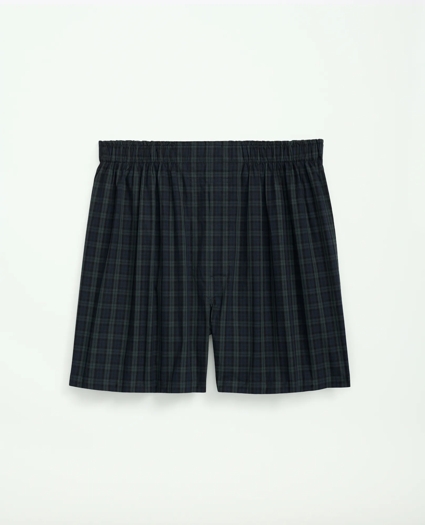 Cotton Poplin Black Watch Tartan Boxers, image 1