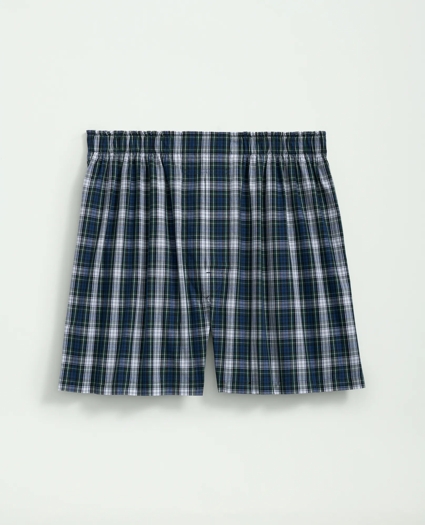 Cotton Poplin Tartan Boxers, image 1