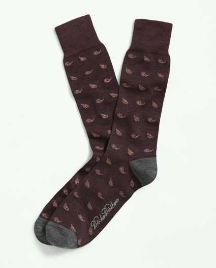 Wool Blend Paisley Socks
