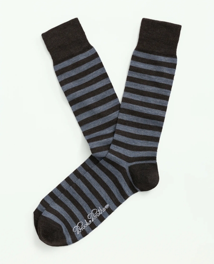 Wool Blend Feeder Stripe Socks