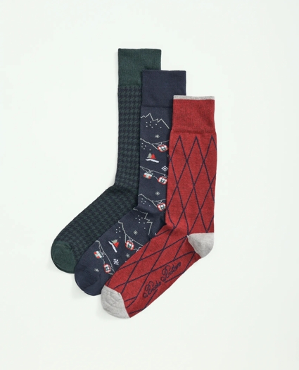 Stretch Cotton Holiday Novelty 3-Pack Gift Box, image 1
