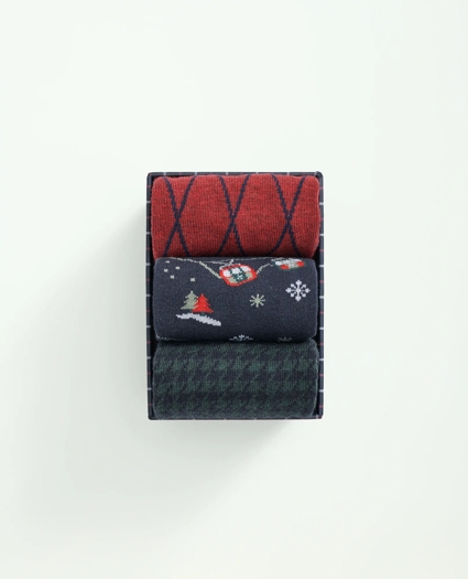 Stretch Cotton Holiday Novelty 3-Pack Gift Box, image 2
