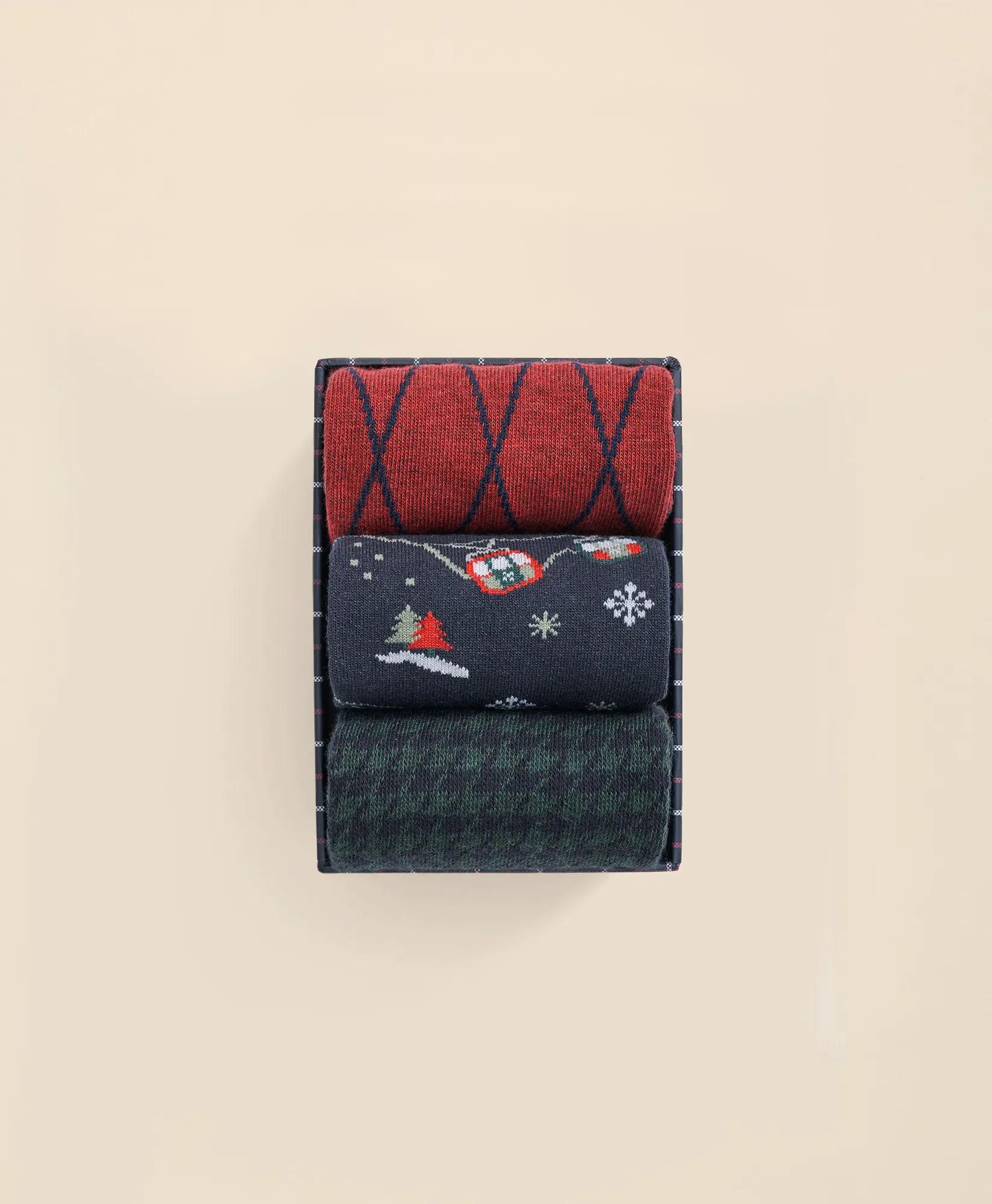 Stretch Cotton Holiday Novelty 3-Pack Gift Box, image 2