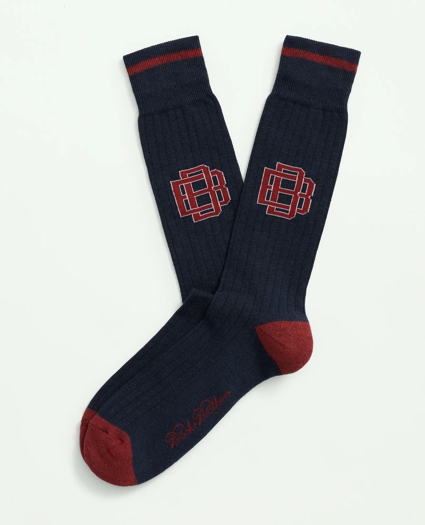 Cotton Blend Varsity Socks