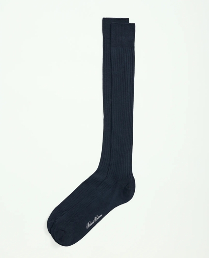Pima Cotton Blend Over-the-Calf Socks
