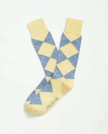 Cotton Blend Argyle Socks
