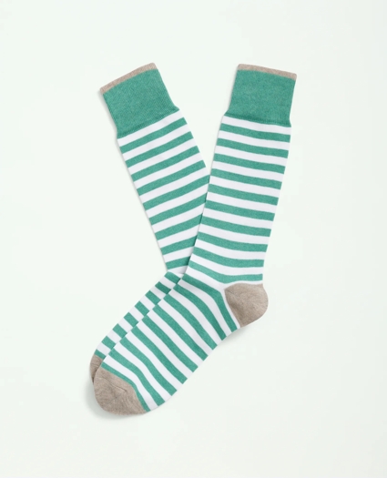 Cotton Blend Bold Striped Socks