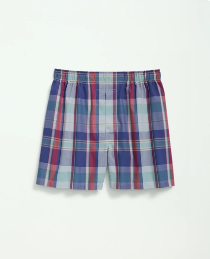 Cotton Broadcloth Madras Boxers, image 1