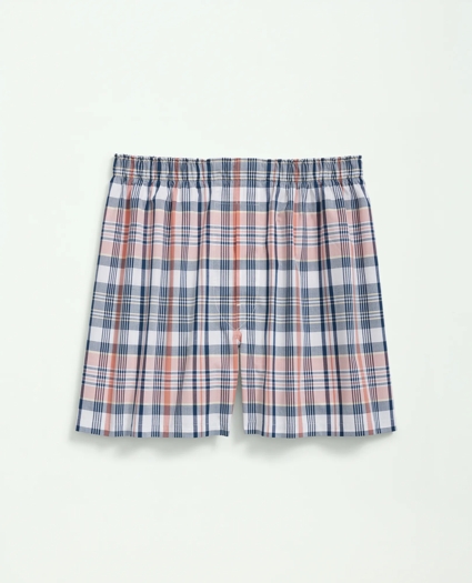 Cotton Broadcloth Madras Boxers, image 1