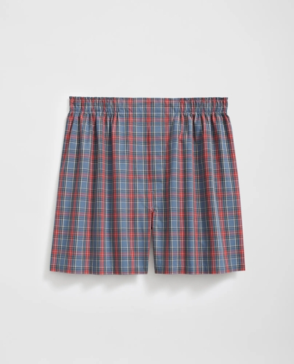 Cotton Broadcloth Tartan Boxers, image 1