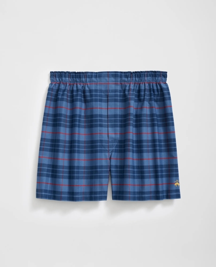 Cotton Oxford Plaid Boxers, image 1