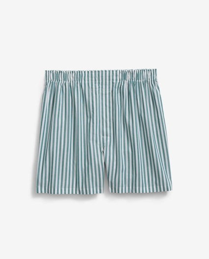 Cotton Broadcloth Butcher-Stripe Boxers, image 1