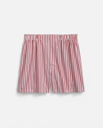 Cotton Broadcloth Butcher-Stripe Boxers, image 1