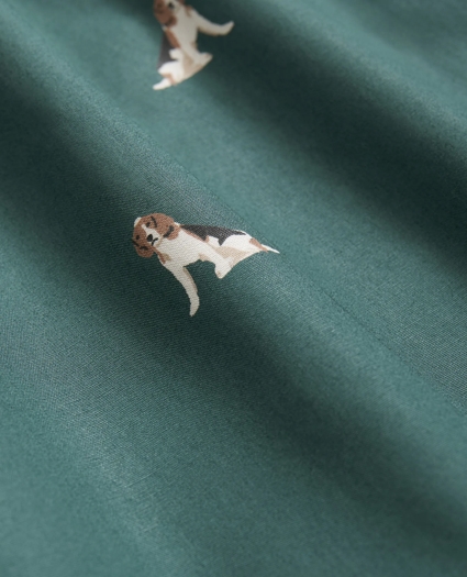 Cotton Broadcloth Beagle-Pattern Boxers, image 2