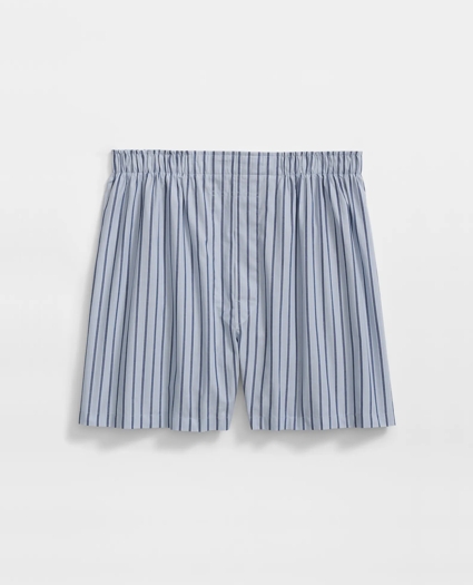 Cotton Broadcloth Striped Boxers, image 1
