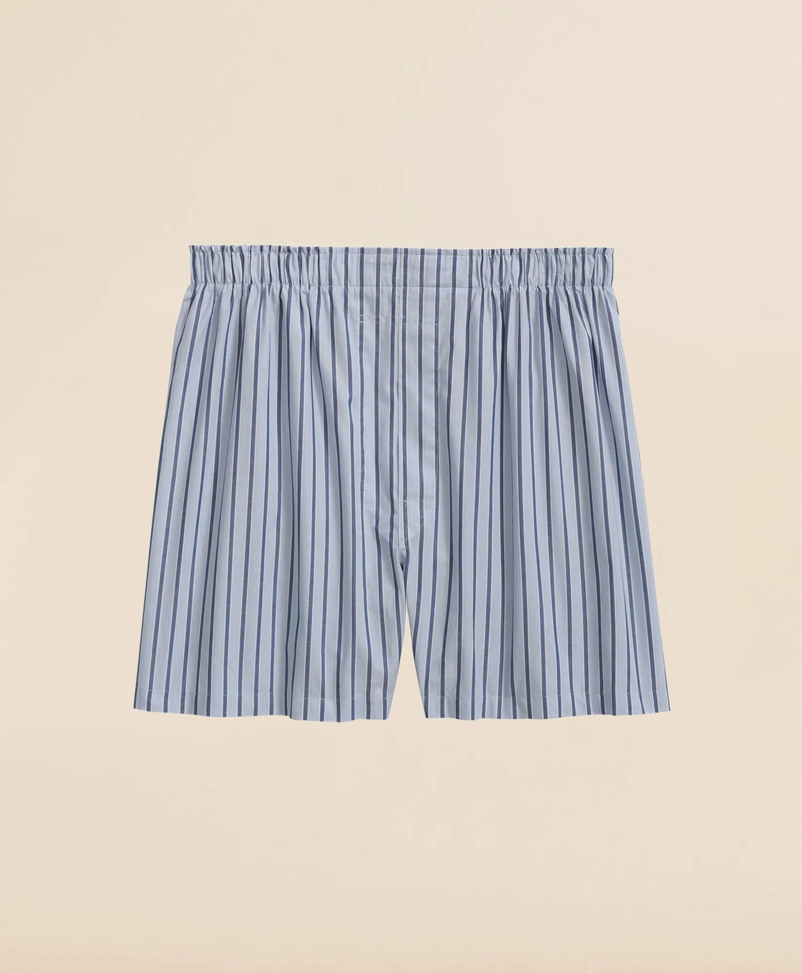 Cotton Broadcloth Striped Boxers, image 1