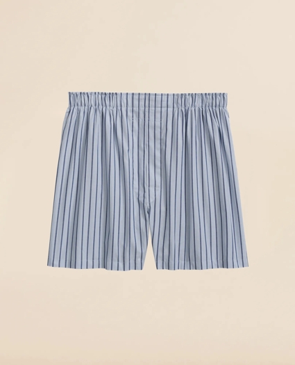 Cotton Broadcloth Striped Boxers, image 1