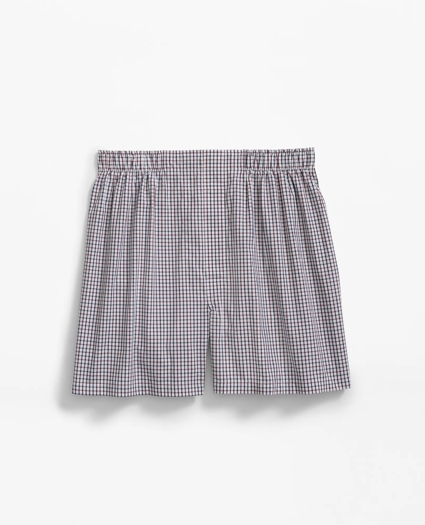 Cotton Broadcloth Tattersall Boxers, image 1