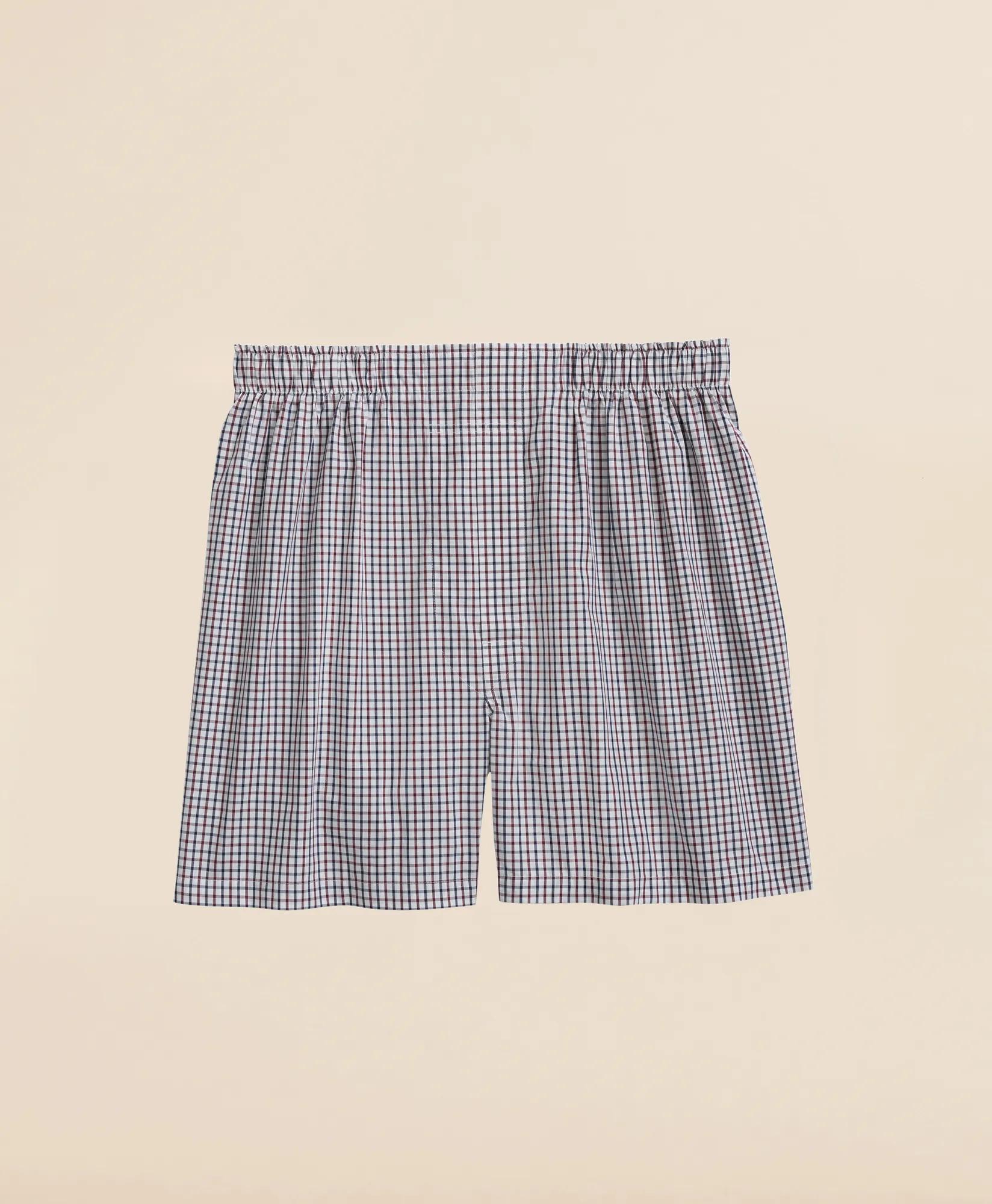 Cotton Broadcloth Tattersall Boxers, image 1