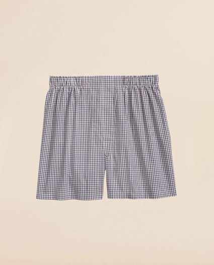 Cotton Broadcloth Tattersall Boxers, image 1