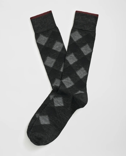 Wool Blend Argyle Socks
