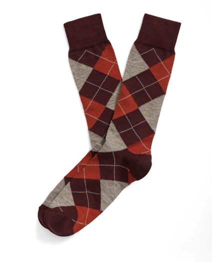 Wool Blend Argyle Socks