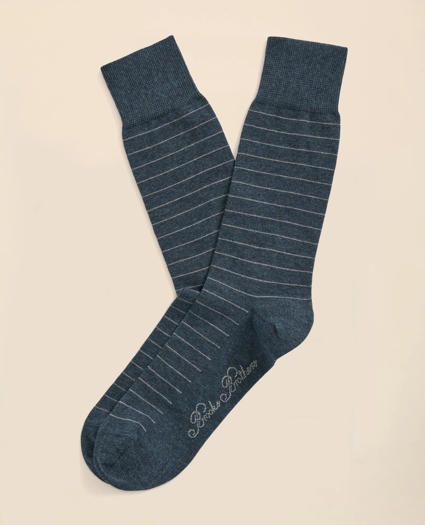 Cotton Blend Striped Socks