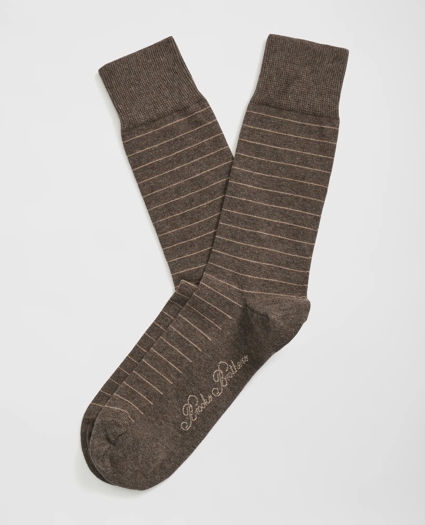 Cotton Blend Striped Socks
