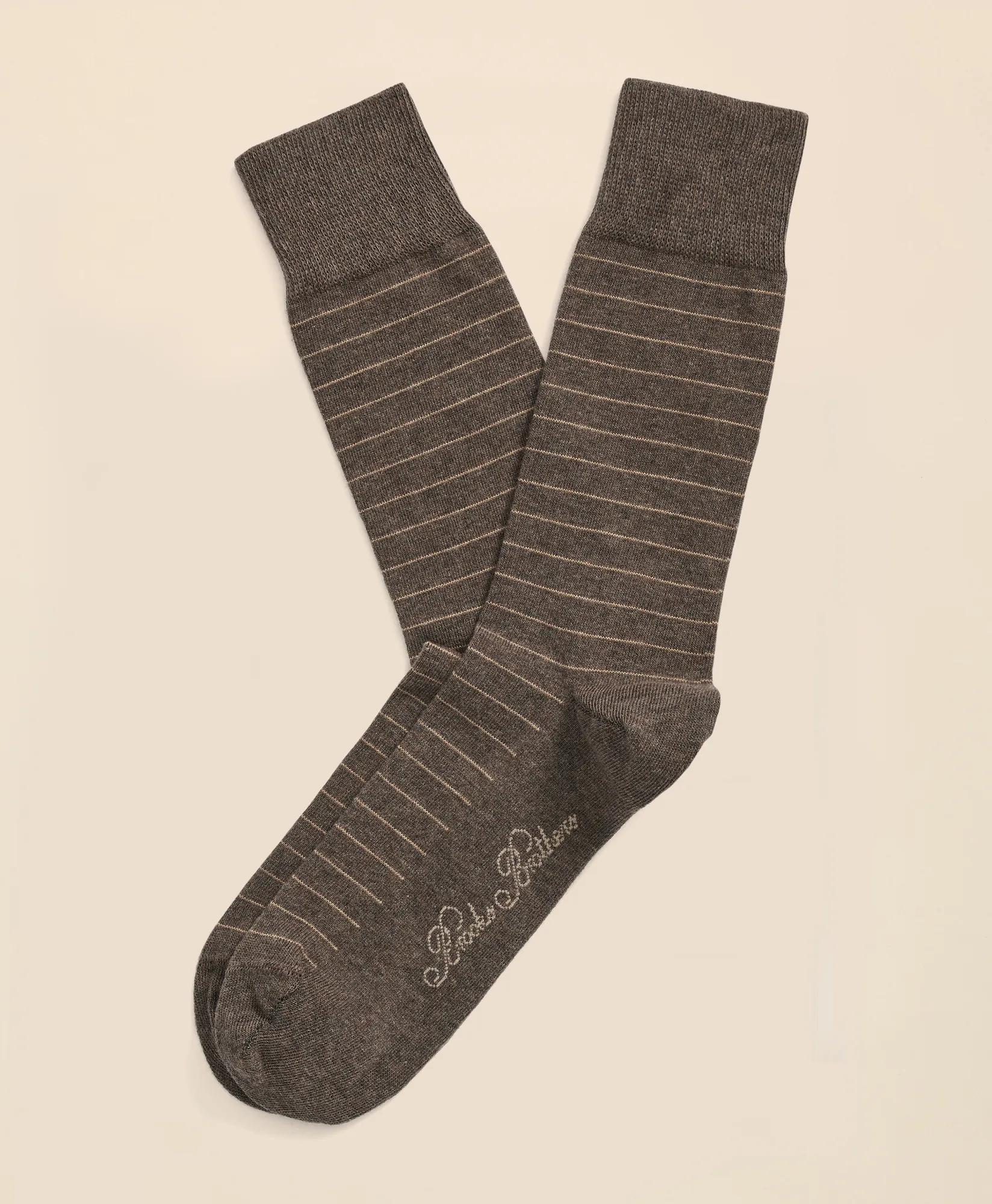 Cotton Blend Striped Socks, image 1