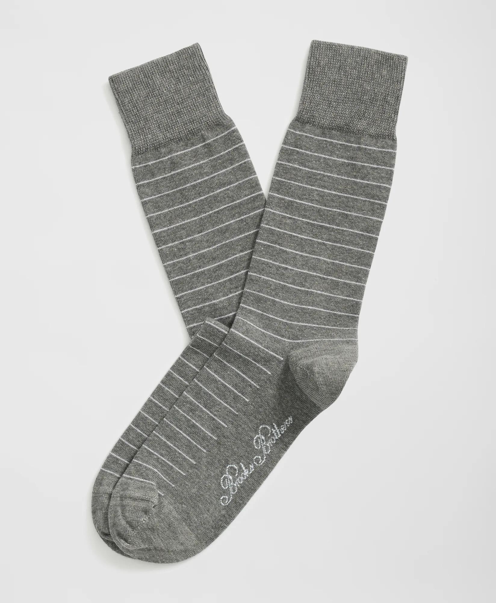 Cotton Blend Striped Socks, image 1