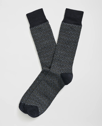 Wool Blend Herringbone Socks