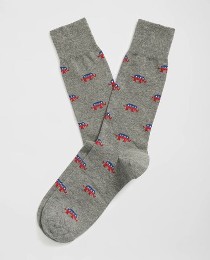 Cotton-Blend Elephant Socks