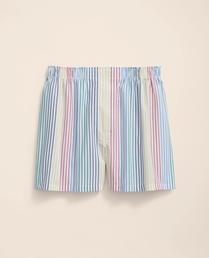 Cotton Broadcloth Archive Stripe Boxers, image 1