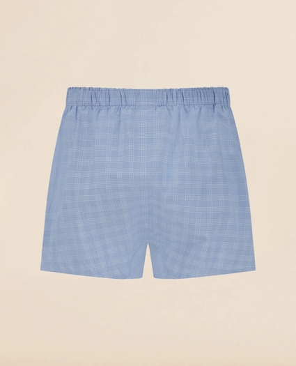 Slim Fit Cotton Broadcloth Check Boxers, image 2