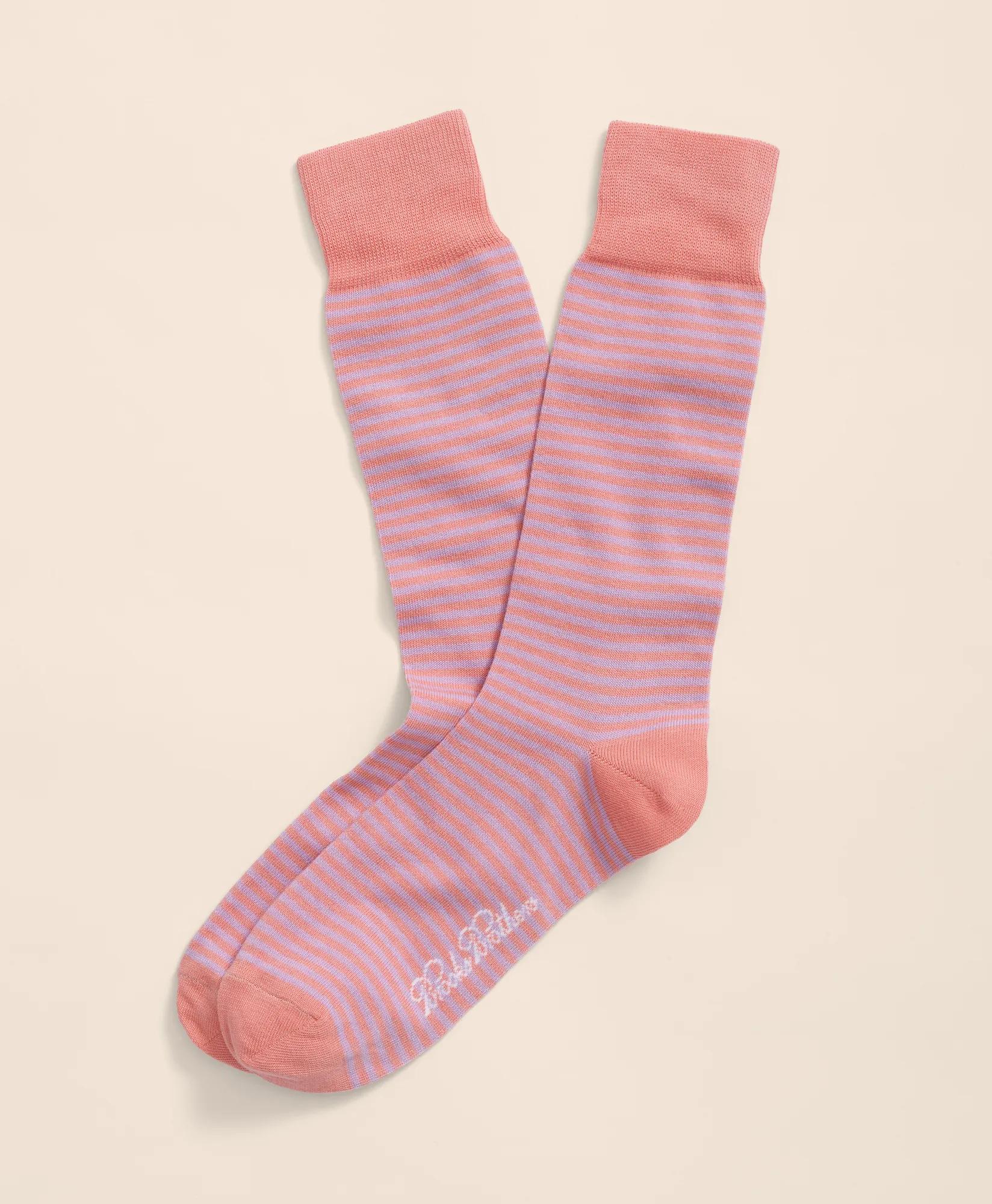Cotton Blend Feeder Stripe Socks