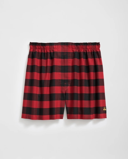 Cotton Oxford Plaid Boxers, image 1