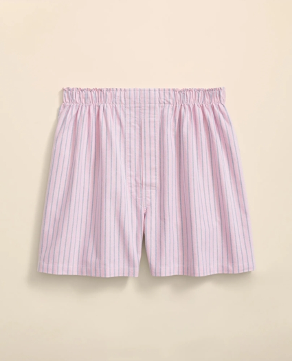 Cotton Oxford Striped Boxers, image 1