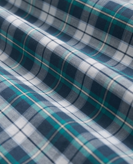 Cotton Broadcloth Plaid Boxers, image 2