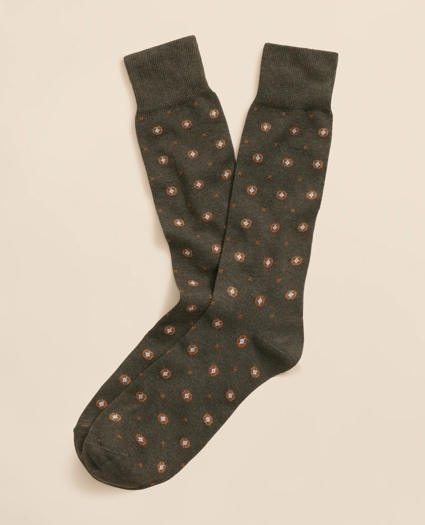 Cotton-Blend Foulard Socks
