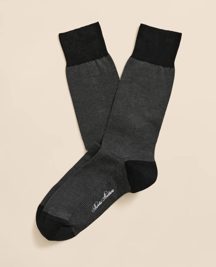 Cotton-Blend Birdseye Socks