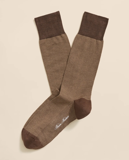 Cotton-Blend Birdseye Socks