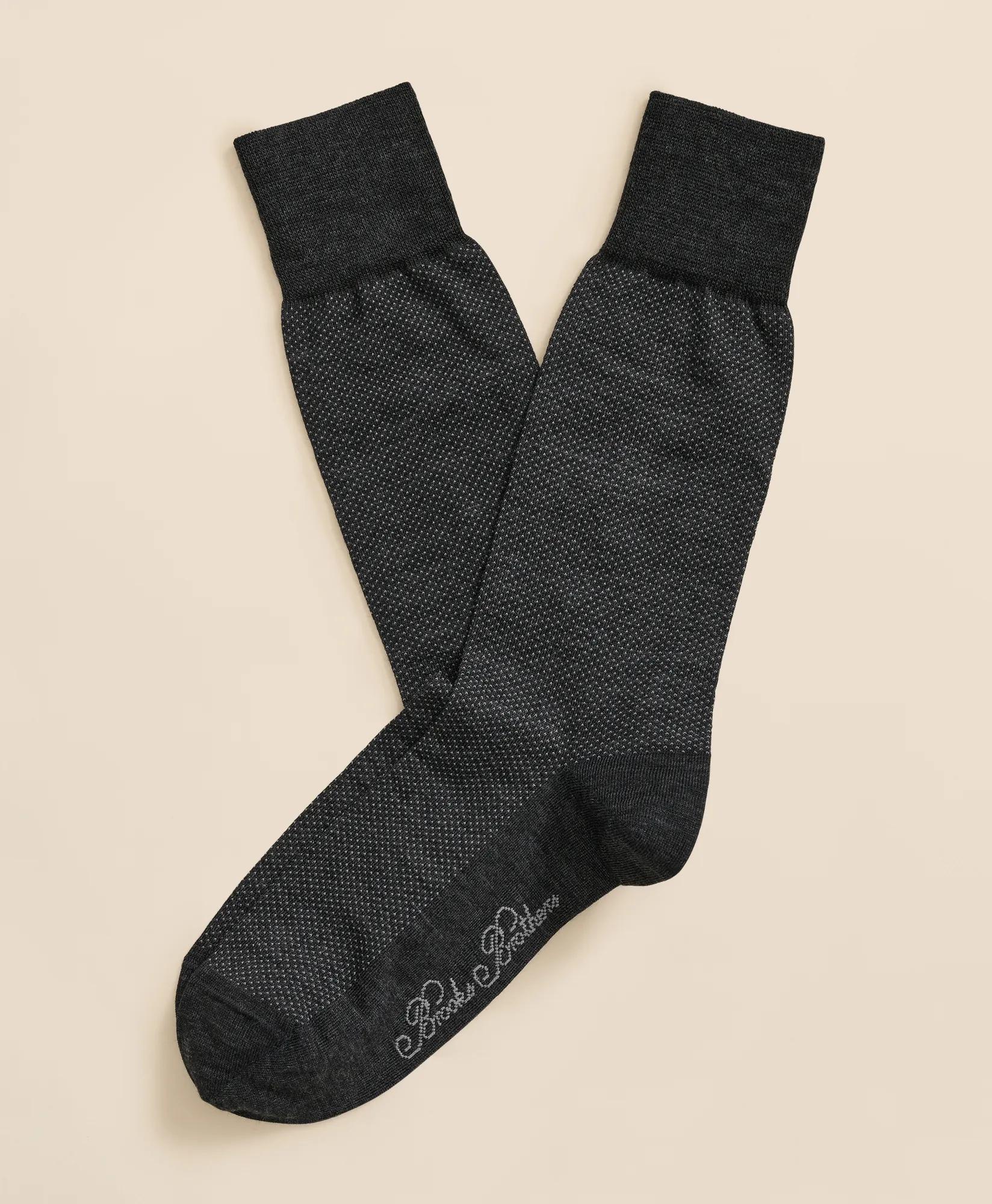 Merino-Wool-Blend Mini Dot Socks, image 1