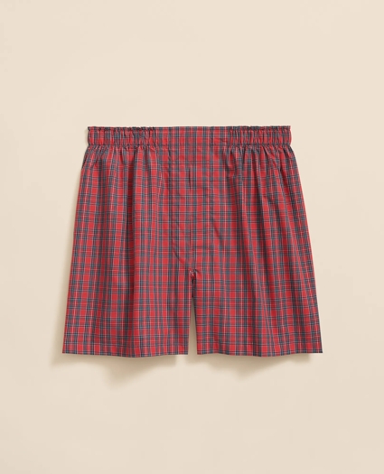 Cotton Broadcloth Royal Stewart Tartan Boxers, image 1