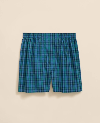 Cotton Broadcloth Tartan Boxers, image 1