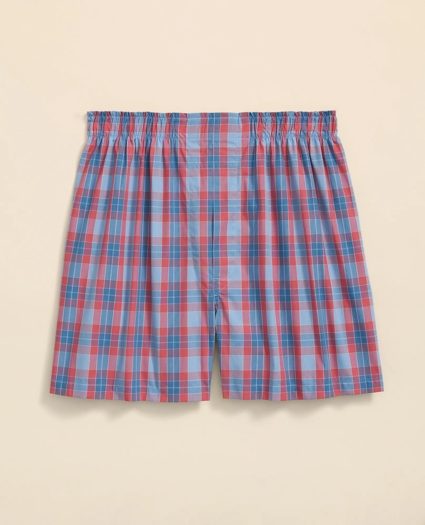 Cotton Broadcloth Check Boxers, image 1