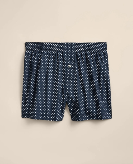 Cotton Broadcloth Dot Boxers, image 1
